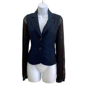 Forever 21 Mesh Sleeves Blazer